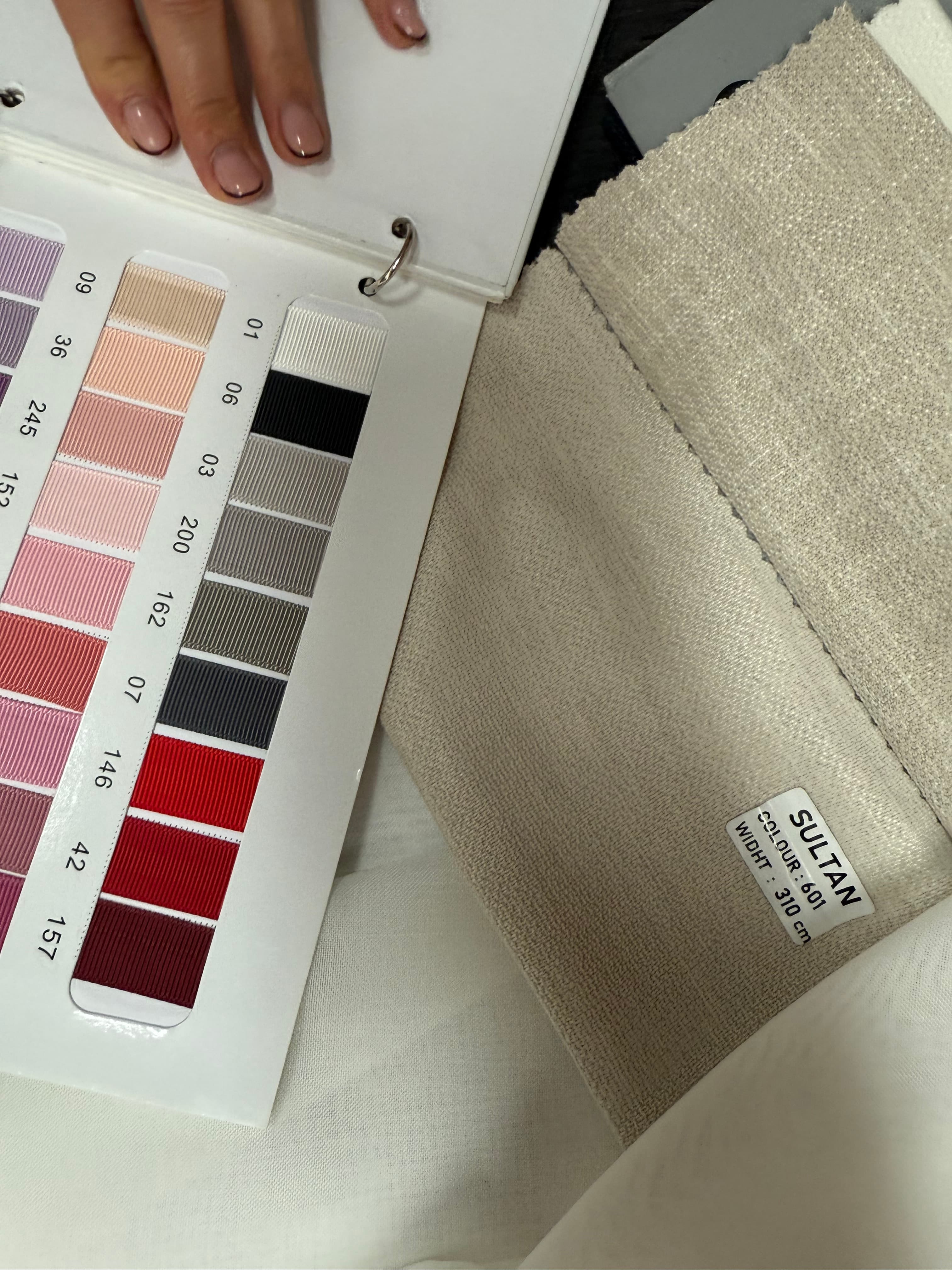 Fabric swatch catalog